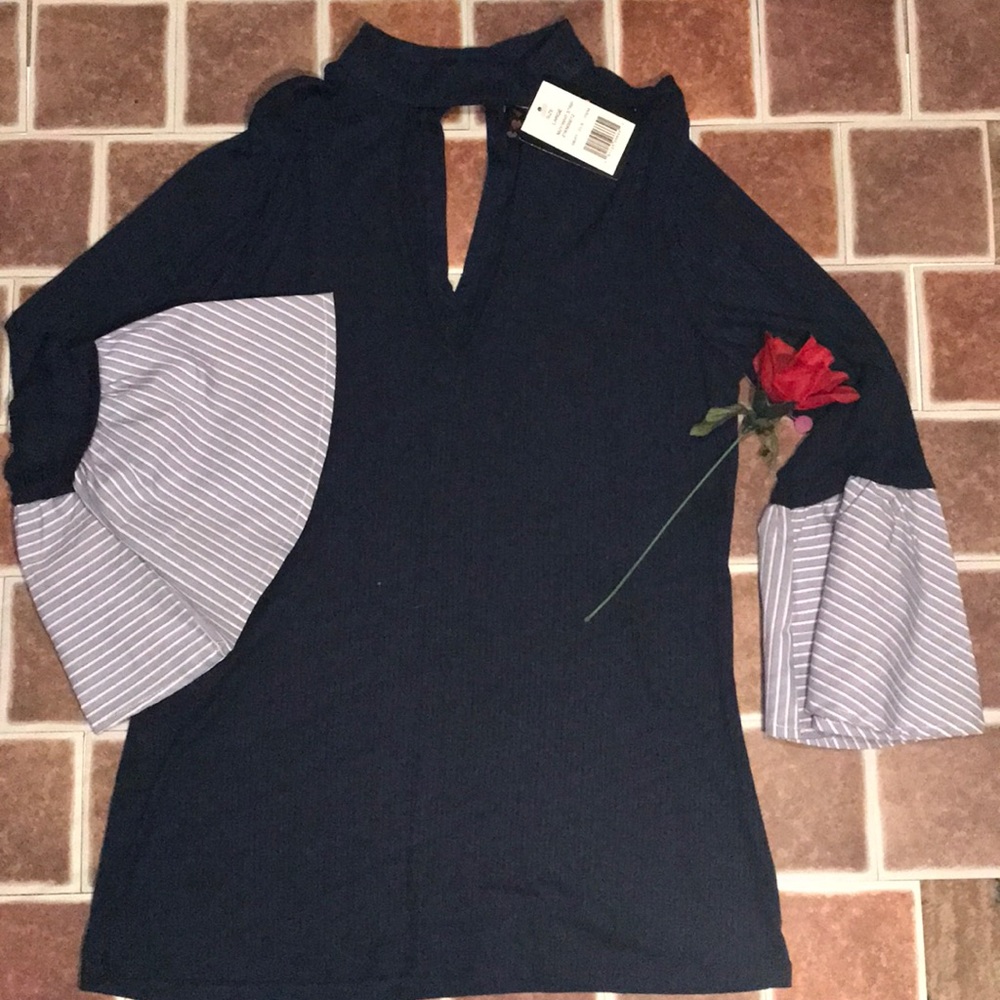 Ruffled sleeve top